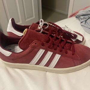 Adidas Men's Campus 80s Originals Pull On Sneaker Maroon